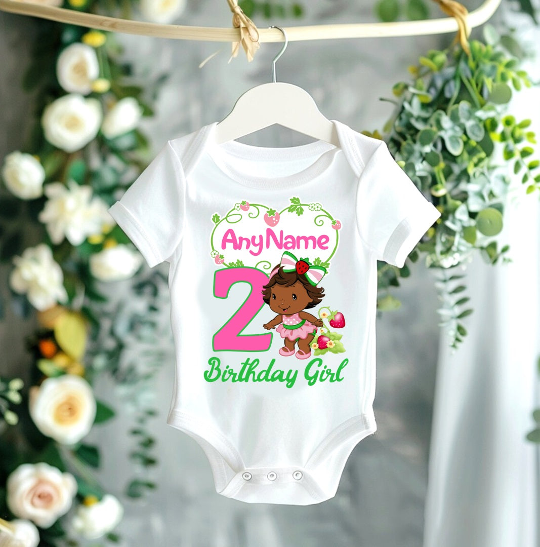 Strawberry Shortcake Black Baby Girl Tutu Set Girls Personalized Custom Hot Pink Tutu Outfit Dress Theme Cake Smash Birthday Party
