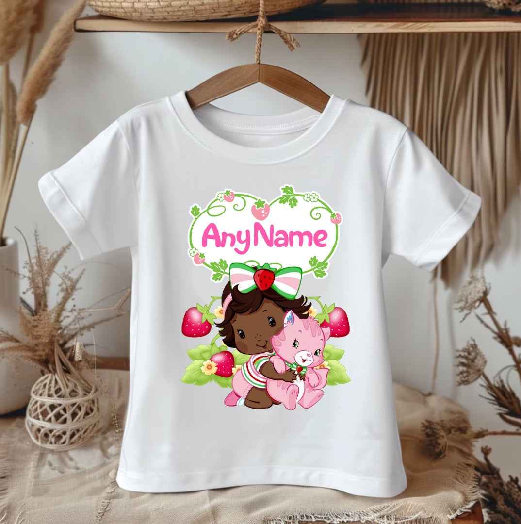 Strawberry Shortcake Black Baby Girl Tutu Set Girls Personalized Custom Green White Polka Dots Tutu Outfit Dress Theme Cake Smash Party