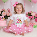 Strawberry Shortcake Baby Girl Tutu Set Girls Personalized Custom Pink White Polka Dots Tutu Outfit Dress Theme Cake Smash Birthday Party