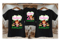 Strawberry Shortcake Baby Girl Personalized Custom Black Family T-Shirt or Onesie Pack Theme Cake Smash Birthday Party