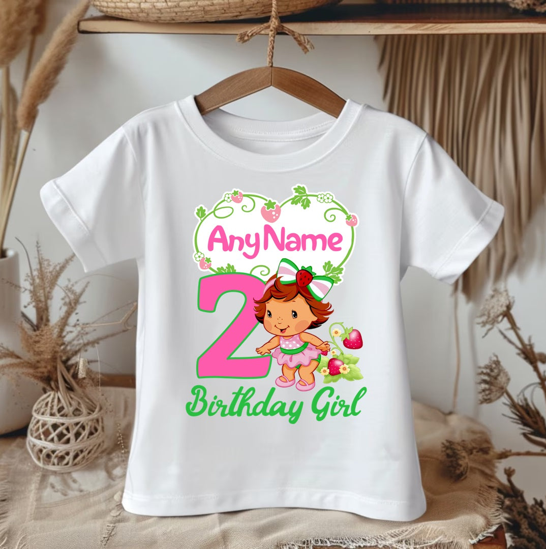 Strawberry Shortcake Baby Girl Tutu Set Girls Personalized Custom Pink White Polka Dots Tutu Outfit Dress Theme Cake Smash Birthday Party