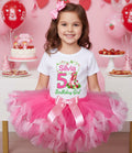 Strawberry Shortcake Tutu Set Girls Personalized Custom Hot Pink Soft Pink Knots Tutu Outfit Dress Theme Cake Smash Birthday Party