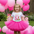 Strawberry Shortcake Tutu Set Girls Personalized Custom Hot Pink Tutu Outfit Dress Theme Cake Smash Birthday Party