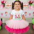 Strawberry Shortcake Tutu Set Girls Personalized Custom Pink Hot Pink Tutu Outfit Dress Theme Cake Smash Birthday Party