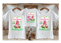 Strawberry Shortcake Personalized Custom White Family T-Shirt or Onesie Pack Theme Cake Smash Birthday Party