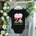 Strawberry Shortcake Personalized Custom Black T-Shirt or Onesie Theme Cake Smash Birthday Party