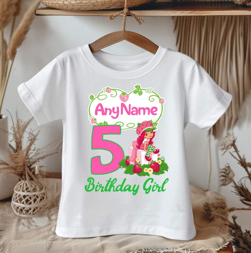 Strawberry Shortcake Tutu Set Girls Personalized Custom Green White Polka Dots Tutu Outfit Dress Theme Cake Smash Birthday