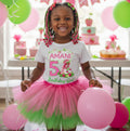 Strawberry Shortcake Black Girl Tutu Set Girls Personalized Custom Hot Pink Green Tutu Outfit Dress Theme Cake Smash Birthday Party