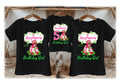 Strawberry Shortcake Black Girl Personalized Custom Black Family T-Shirt or Onesie Pack Theme Cake Smash Birthday Party