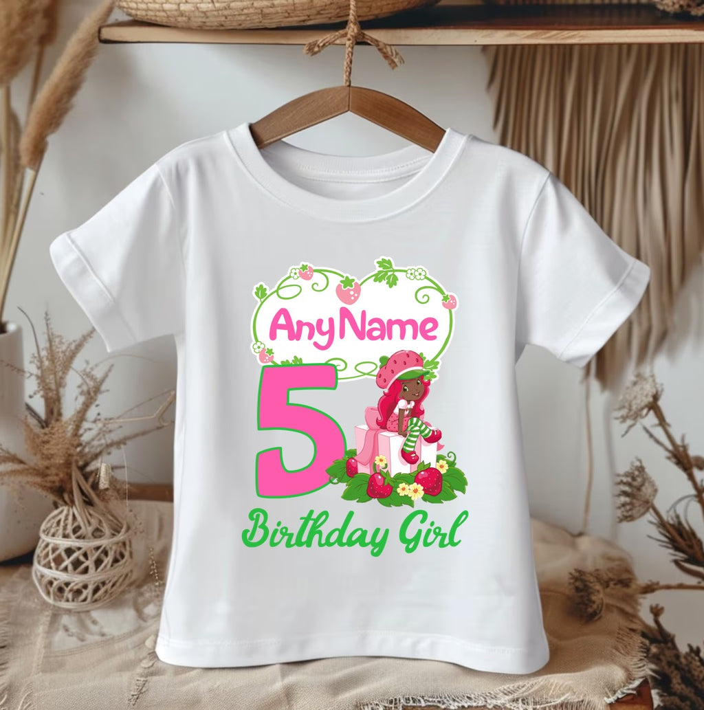 Strawberry Shortcake Black Girl Tutu Set Girls Personalized Custom Green Tutu Outfit Dress Theme Cake Smash Birthday Party