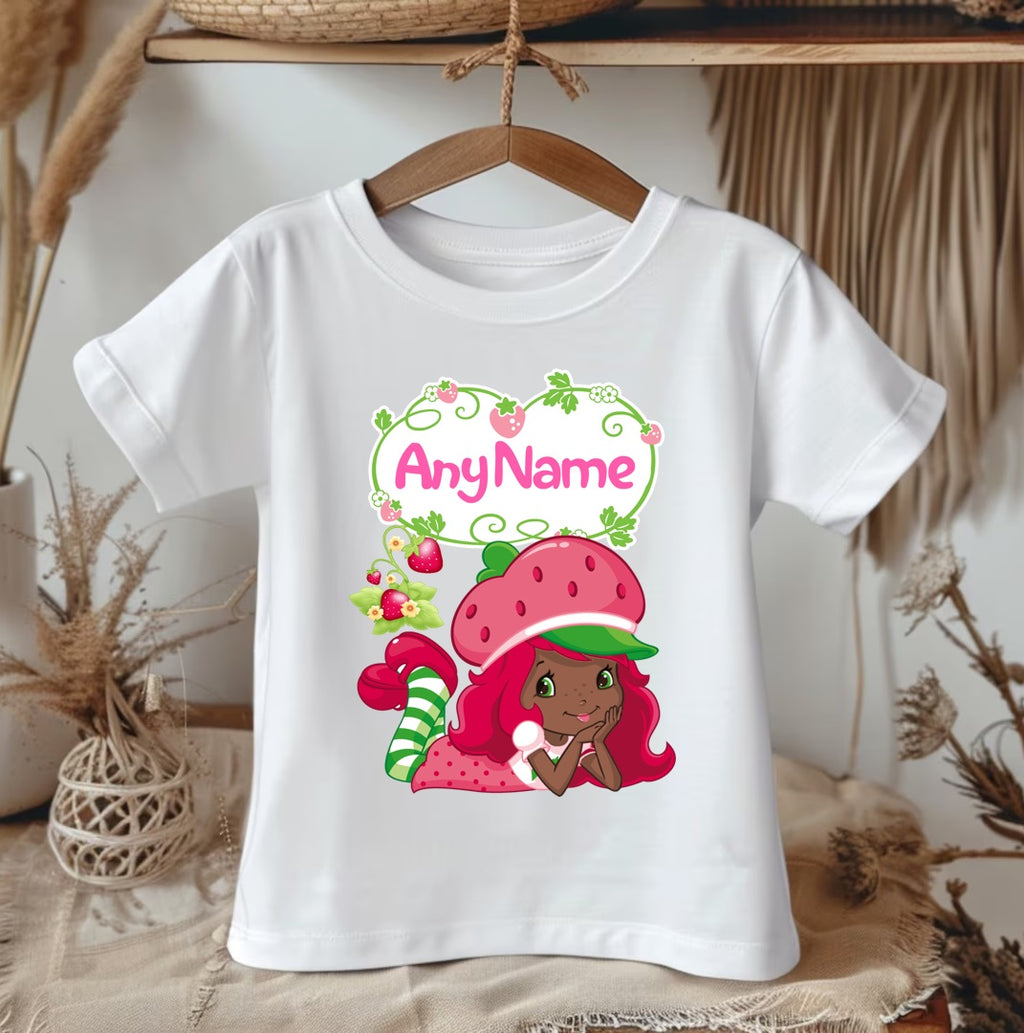 Strawberry Shortcake Black Girl Tutu Set Girls Personalized Custom Green Tutu Outfit Dress Theme Cake Smash Party