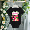 Strawberry Shortcake Personalized Custom Black T-Shirt or Onesie Theme Cake Smash Party