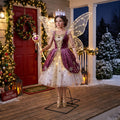 6' The Nutcracker Sugar Plum Fairy Figure Music Lights Motion Sensor Christmas Home Decor Accent Yard Prop