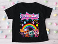 Super Kitties Personalized Custom Black T-Shirt or Onesie Theme Cake Smash Party