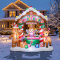 The Sweet Shop / Sugar Plum Forest Colossal 10-Foot Illuminated Holiday Archway Inflatable Scene Christmas Decor Yard Prop