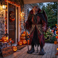 6' The Underworld Demon Overlord Figure Music Lights Motion Sensor Halloween Home Decor Accent Yard Prop