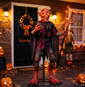 6' The Underworld Tormenting Imp Figure Music Lights Motion Sensor Halloween Home Decor Accent Yard Prop
