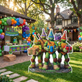 Life Size TMNT 2012 Ninja Turtles Character Premium Freestanding Cutouts Yard Sign Decor Party Prop