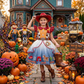 Toy Story Jessie Cowgirl Girls' Deluxe Sparkle Tutu Party Costume Dress Set with Matching Headband Halloween Birthday Pageant