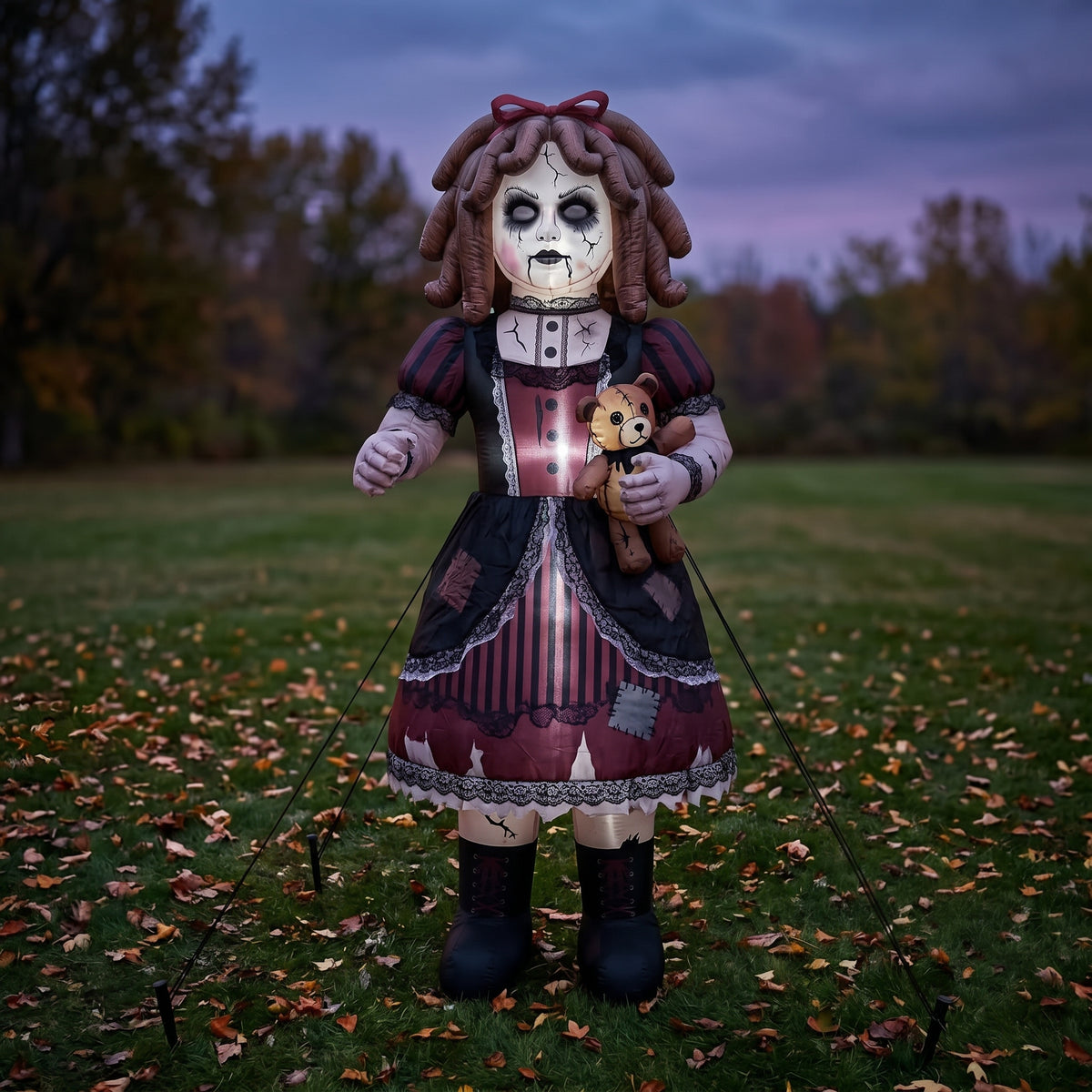 6' Toy Shop of Terror Creepy Porcelain Doll Yard Halloween Inflatable Blow Up Decor Prop