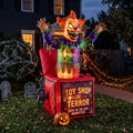 6' Toy Shop of Terror Creepy Jack-in-the-box Yard Halloween Inflatable Blow Up Decor Prop