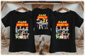 Toy Story Buzz Woody Personalized Custom Black Family T-Shirt or Onesie Pack Theme Cake Smash Birthday Party