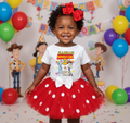 Toy Story Bo Peep Jessie Tutu Set Girls Personalized Custom Red White Polka Dots Tutu Outfit Dress Theme Cake Smash Birthday Party