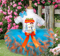 Toy Story Bo Peep Jessie Tutu Set Girls Personalized Custom Blue Orange Knots Tutu Outfit Dress Theme Cake Smash Party