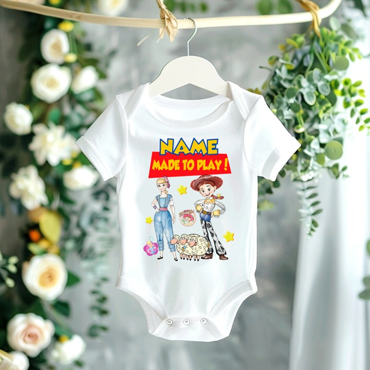Toy Story Bo Peep Jessie Personalized Custom White T-Shirt or Onesie Theme Cake Smash Party