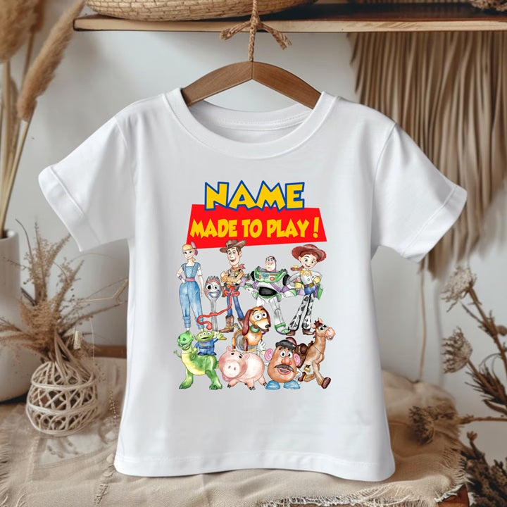 Toy Story Personalized Custom White T-Shirt or Onesie Theme Cake Smash Party