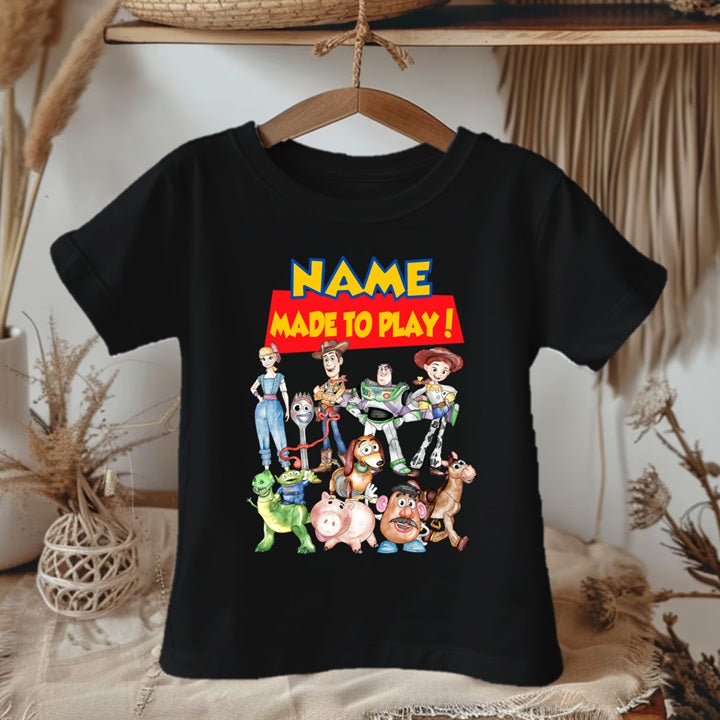 Toy Story Personalized Custom Black T-Shirt or Onesie Theme Cake Smash Party