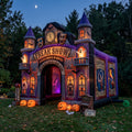 Twisted Carnival / Freak Show Theme Premium 10' x 10' Halloween Haunted House Inflatable Blow Up Walk-Through Archway Experience Decor Prop