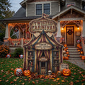 Life Size Twisted Circus Carnival Tent Premium Freestanding Halloween Cutouts Yard Sign Decor Party Prop
