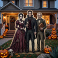 Life Size Vampire's Lair Characters Premium Freestanding Halloween Cutouts Yard Sign Decor Party Prop