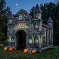 Vampire's Lair / Gothic Crypt Theme Premium 10' x 10' Halloween Haunted House Inflatable Blow Up Walk-Through Archway Experience Decor Prop