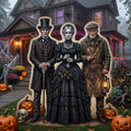 Life Size Victorian Haunted Mansion Characters Premium Freestanding Halloween Cutouts Yard Sign Decor Party Prop