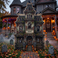 Life Size Victorian Haunted Mansion Premium Freestanding Halloween Cutouts Yard Sign Decor Party Prop