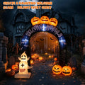 9' Pumpkins and Ghost Welcome Mortals Archway Arch Yard Halloween Inflatable Blow Up Decor Prop