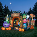 The Witch's Path Theme Premium 10' x 10' Halloween Haunted House Inflatable Blow Up Walk-Through Archway Experience Decor Prop