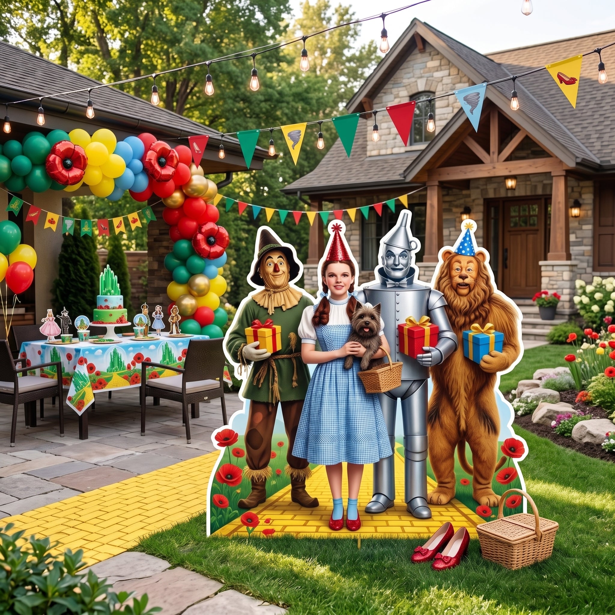 Life Size Wizard of Oz Character Premium Freestanding Cutouts Yard Sign Decor Party Prop