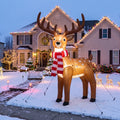10-Foot Giant Outdoor Woodland Deer Inflatable with LED Illumination Christmas Blow Up Yard Decor