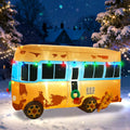 7-Foot Giant Outdoor Christmas RV Inflatable with LED Illumination Christmas Blow Up Yard Decor