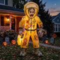 6' Zombie Outbreak Hazmat Worker Zombie Yard Halloween Inflatable Blow Up Decor Prop