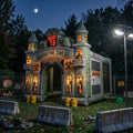 Zombie Outbreak / Quarantine Zone Theme Premium 10' x 10' Halloween Haunted House Inflatable Blow Up Walk-Through Archway Experience Decor Prop
