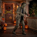 6' Animated Zombie Outbreak / Quarantine Zone Infected Zombie Stalker Figure Music Lights Motion Sensor Halloween Home Decor Accent Yard Prop